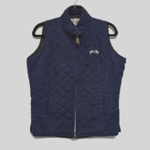 Womens Equine Couture Micro Suede Vest Horse Riding Medium Quilted Western Ranch